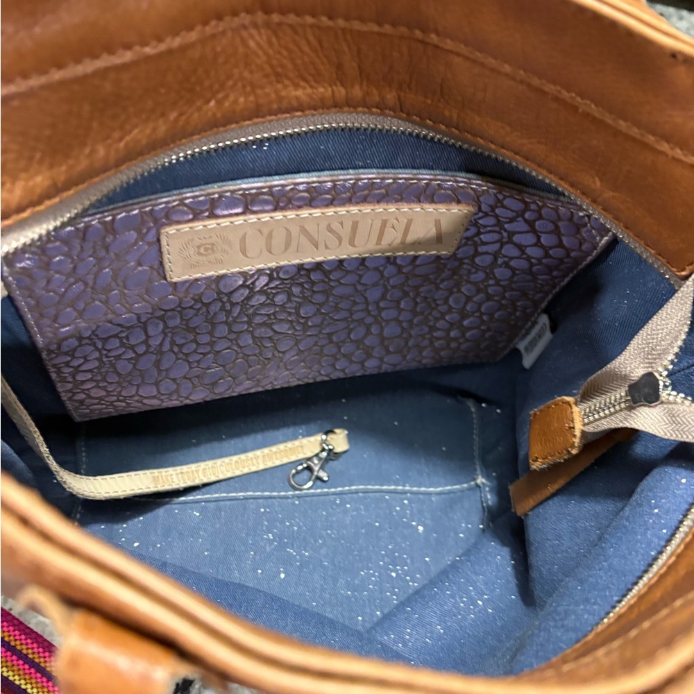 Consuela Leather Brandy Essential Tote - Picture 6 of 7